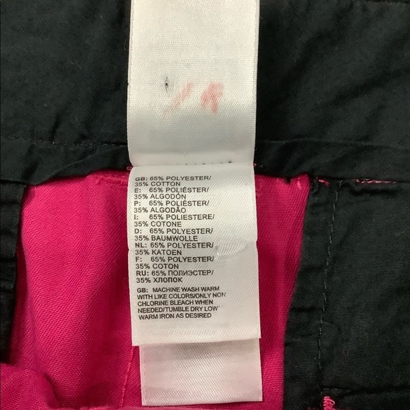 Women's Junior's North Face 7 8 M Medium Shorts Chino Khakis Pink Bermuda Twill - Picture 9 of 9